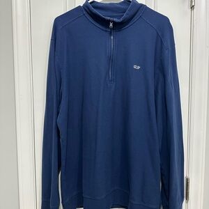 Vineyard Vines Men's Navy Zip-Up Sweater